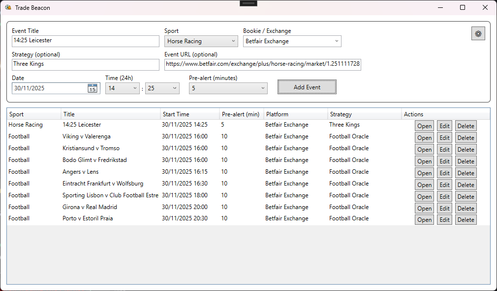 Trade Beacon Screenshot